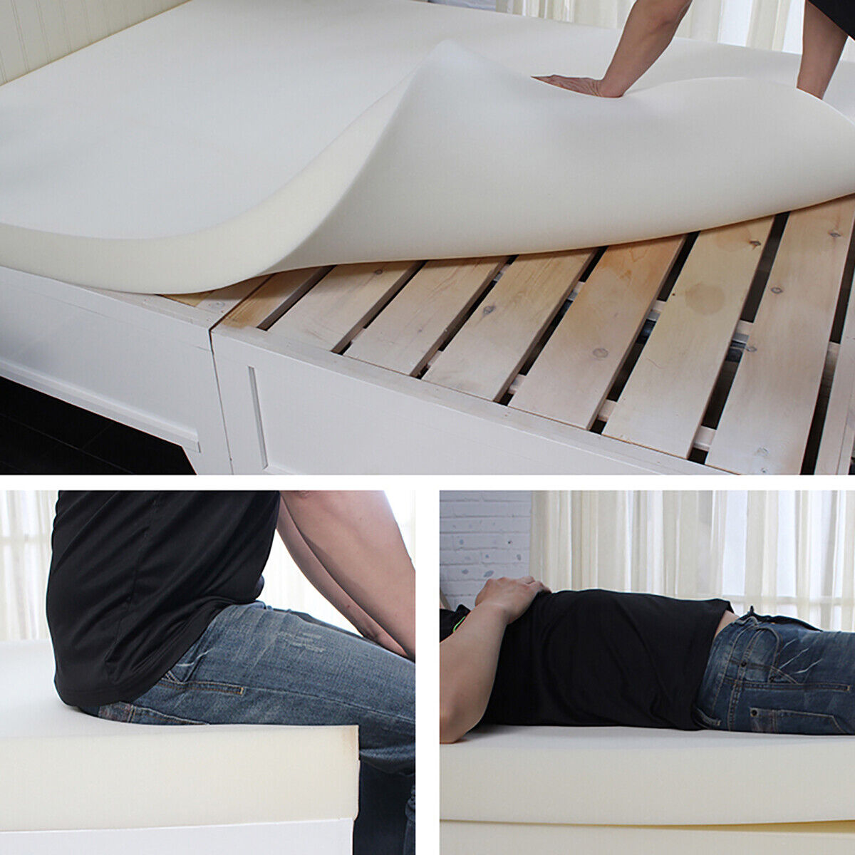 CUSTOMIZED FOAM SHEETS, CUT TO ANY SIZE, (Firm Foam)High Density, DIY