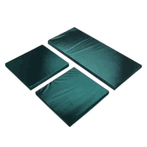 Foamma Outdoor Garden Replacement Rattan Furniture Sofa & Cushions Pads - Cushion Set with Waterproof Fabric - Plush and Durable (Madrid Sand, Cushion Set (2 x Chairs + 1 x Sofa))