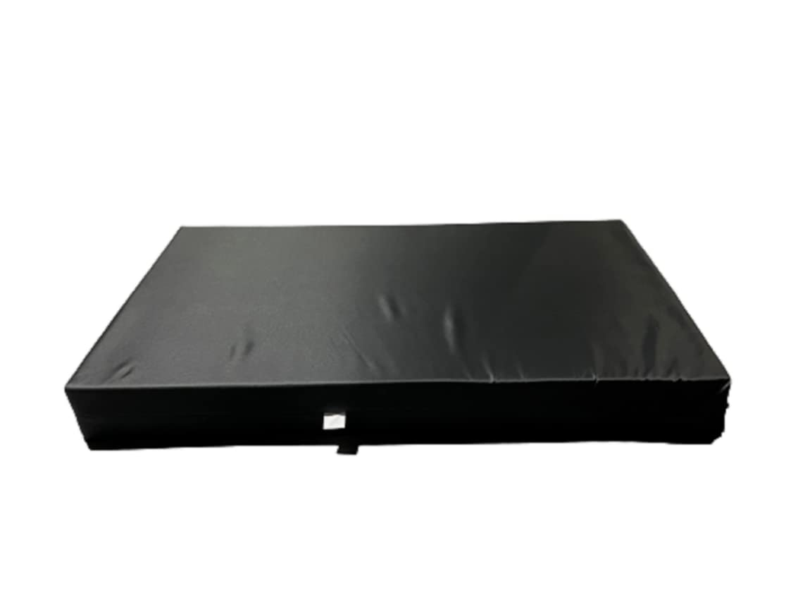 Deep Pressure Relief Memory Foam, Seat Pad, Wheelchair Cushion, waterproof cover (Black, 16" x 18" x 4")