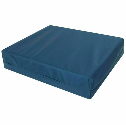 Deep Pressure Relief Memory Foam, Seat Pad, Wheelchair Cushion, waterproof cover (Black, 16" x 18" x 4")