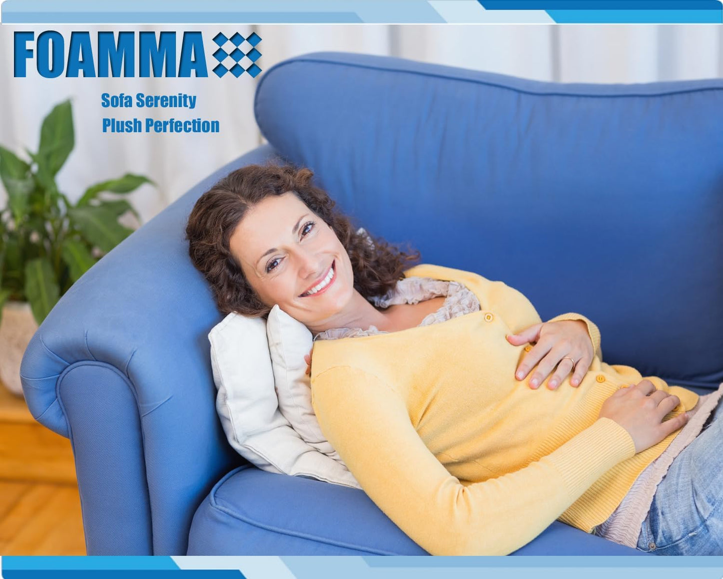 Foamma Upholstery High Density Thick Blue Foam