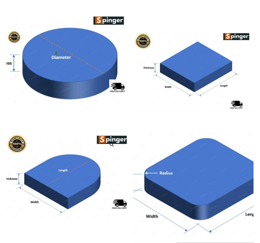 UPHOLSTERY FOAM CUSHIONS CUT TO ANY SIZE HIGH DENSITY ANY THICKNESS SIZE