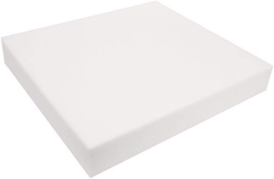 Foamma 2" x 16" x 16" High Density Upholstery Foam, Chair Cushion Square Foam for Dinning Chairs, Wheelchair Seat Cushion Replacement