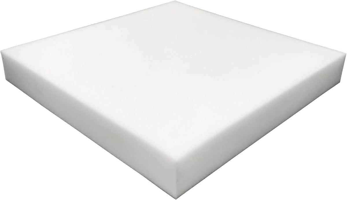 Foamma 2" x 20" x 20" High Density Upholstery Foam Padding, Thick-Custom Pillow, Chair and Couch Cushion Replacement Foam