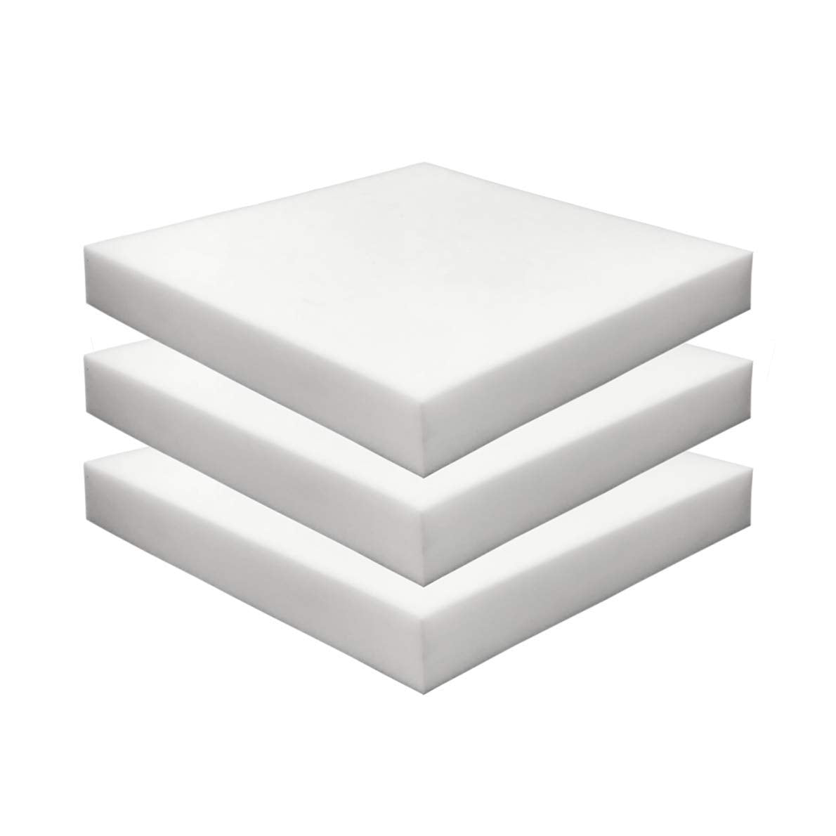 Foamma Multipack-Pack 2" x 16" x 16" High Density Upholstery Foam, Chair Cushion Square Foam for Dining Chairs, Wheelchair Seat Cushion Replacement