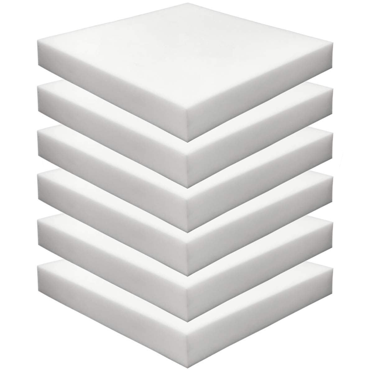 Foamma Multipack-Pack 2" x 16" x 16" High Density Upholstery Foam, Chair Cushion Square Foam for Dining Chairs, Wheelchair Seat Cushion Replacement