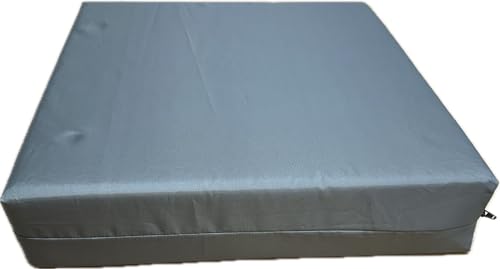 Deep Pressure Relief Memory Foam, Seat Pad, Wheelchair Cushion, waterproof cover (Black, 16" x 18" x 4")