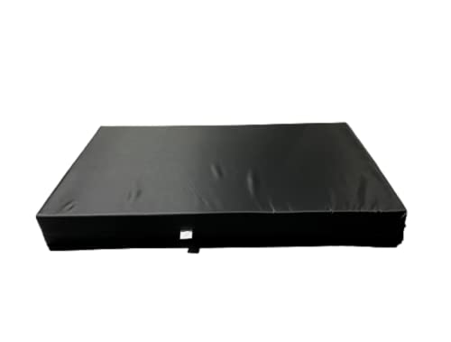 Deep Pressure Relief Memory Foam, Seat Pad, Wheelchair Cushion, waterproof cover (Black, 16" x 18" x 4")