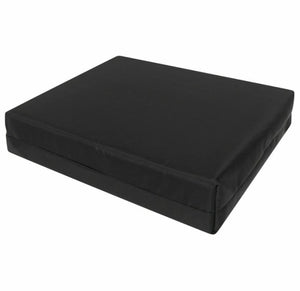 Deep Pressure Relief Memory Foam, Seat Pad, Wheelchair Cushion, waterproof cover (Black, 16" x 18" x 4")