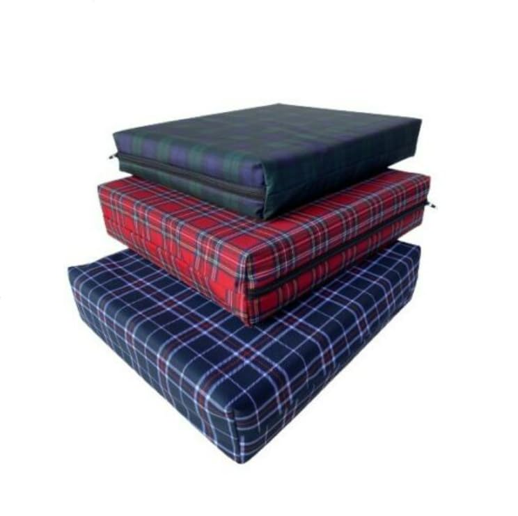 Deep Pressure Relief Memory Foam, Seat Pad, Wheelchair Cushion, waterproof cover (Black, 16" x 18" x 4")