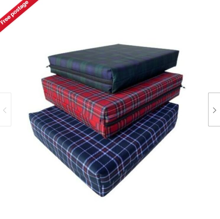 Deep Pressure Relief Memory Foam, Seat Pad, Wheelchair Cushion, waterproof cover (Black, 16" x 18" x 4")